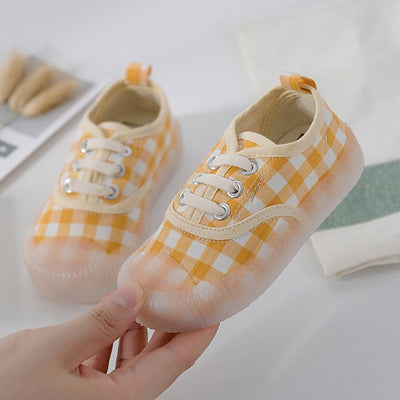 Zapatos de Lona a Cuadros con Elástico para Niños - Image 16
