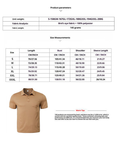 Camisa Casual Deportiva Transpirable con Cuello Solapa - Image 9