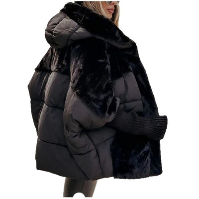 Chaqueta Acolchada de Algodón con Diseño Patchwork Oversize para Mujer - Image 6