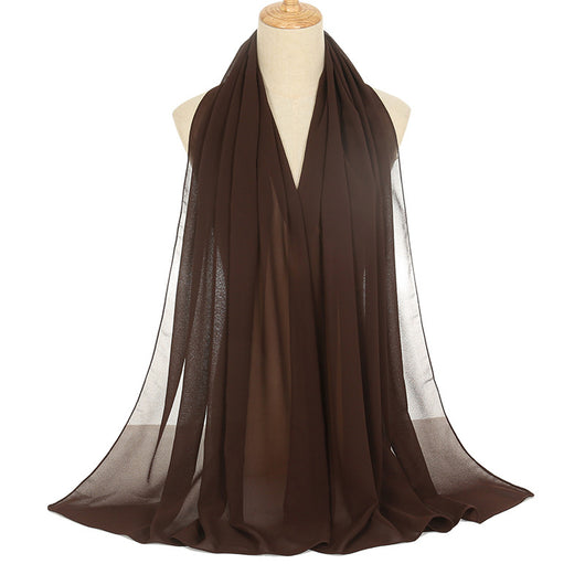 Pañuelo Rectangular de Chiffón Perla para Mujer - Colores Sólidos - Image 23