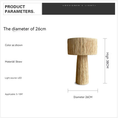 Lámpara de Piso Tejida a Mano Estilo Japonés para Sala y Dormitorio - Image 6