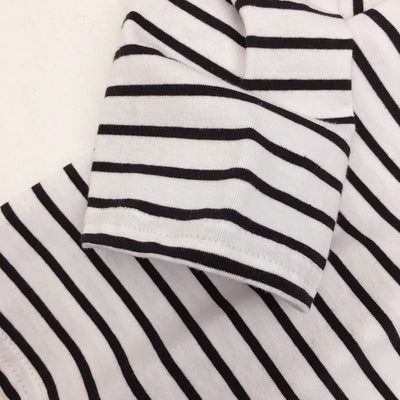 Camiseta de Cuello Alto a Rayas Estilo Coreano - Básico Versátil para Estudiantes - Image 9