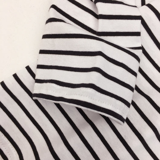 Camiseta de Cuello Alto a Rayas Estilo Coreano - Básico Versátil para Estudiantes - Image 9