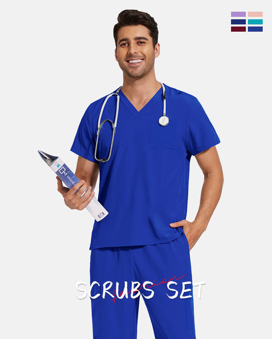 Uniforme de Trabajo Cuello V Ligero y Transpirable para Hombre - Image 14