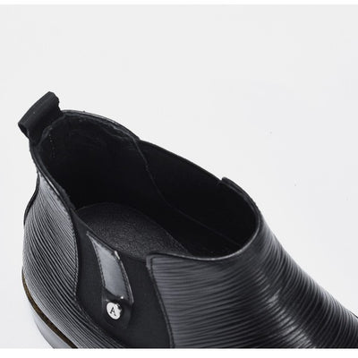 Botas Martin de Cuero Estilo Británico Rojo Intenso para Hombre - Image 9