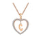 Romantic Love Pendant Necklace For Girls Rose Dorado C