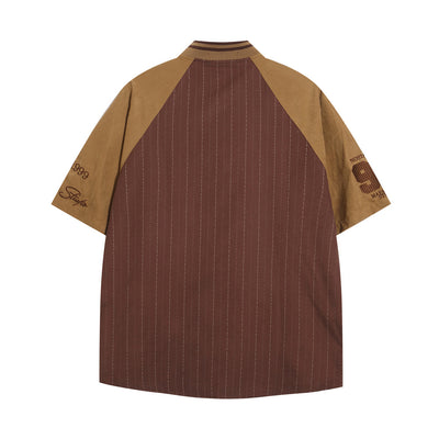 Camisa de Béisbol con Cuello Deportivo de Manga Corta para Hombre - Image 14