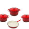 Conjunto de Quatro Peças Vermelho
