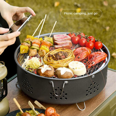 Parrilla Portátil de Acero Inoxidable para Camping y Asados al Aire Libre - Image 8