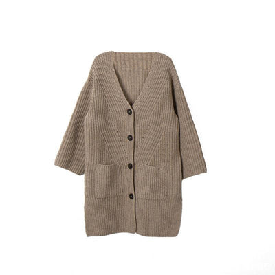 Cardigan Tejido de Botones para Niñas con Cuello Grueso - Image 10