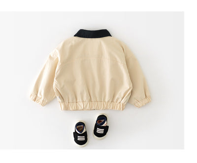 Cardigan con Cuello Grande y Cierre de Cremallera para Niños - Image 9