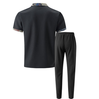 Traje Corto Ejecutivo con Solapa Texturizada y Detalles en Contraste - Image 10