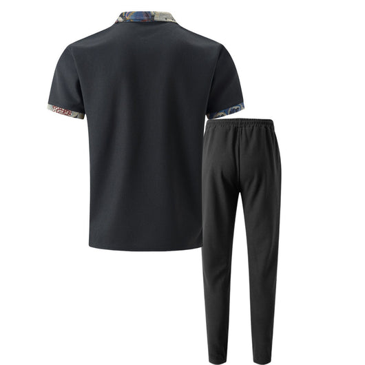 Traje Corto Ejecutivo con Solapa Texturizada y Detalles en Contraste - Image 10