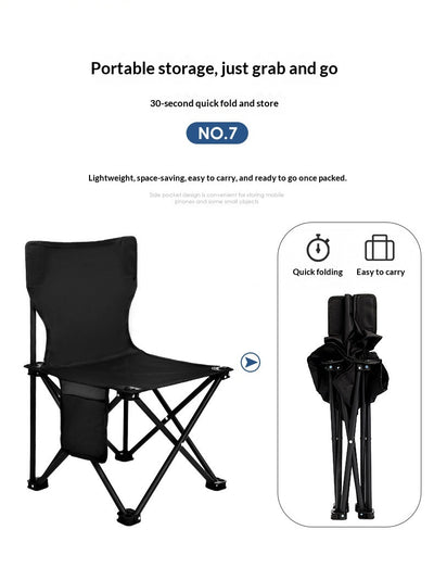 Juego de Mesa y Silla Plegable con Respaldo para Camping - Image 14