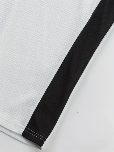 Sudadera Hombre Manga Larga Diseño Jacquard Patchwork Corte Holgado - Image 15