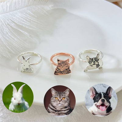 Anillo de Plata Personalizado con Foto de Mascota - Image 4