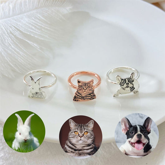 Anillo de Plata Personalizado con Foto de Mascota - Image 4