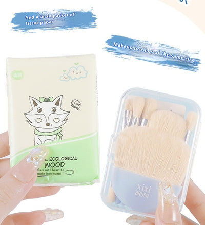 Set de Brochas de Maquillaje Profesional con Cerdas Suaves para Principiantes - Image 9