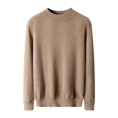 Suéter de Cuello Medio en Lana para Hombre - Pullover Ligero Otoño Invierno - Image 6