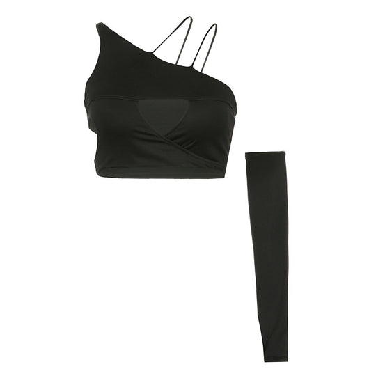 Crop Top Ajustado Cuello Redondo para Mujer - Image 6