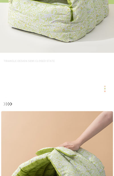 Nido Triangular para Mascotas - Cama Semiencerrada Reversible Todo Clima - Image 17
