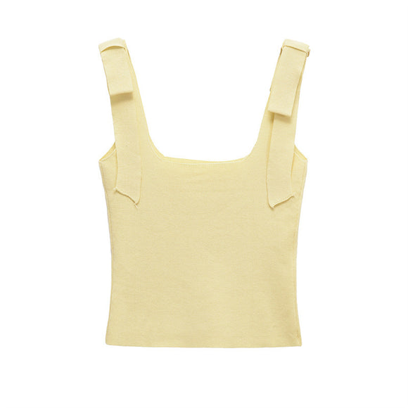 Blusa Elegante con Lazo y Tela Elástica