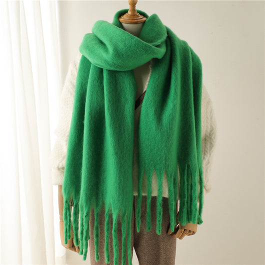 Bufanda Térmica Versátil con Borlas Extendidas para Invierno - Image 4