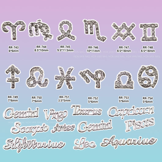 Accesorios de Nail Art 3D con los Doce Signos del Zodiaco - Image 3