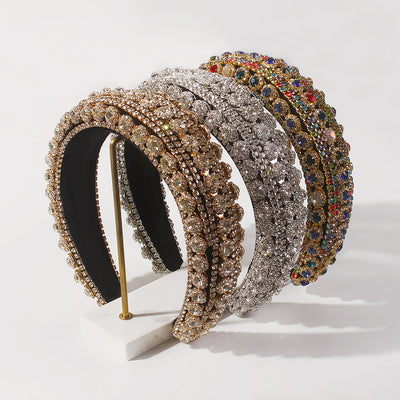 Diadema Barroca de Cristales Brillantes - Accesorio de Moda Elegante - Image 3
