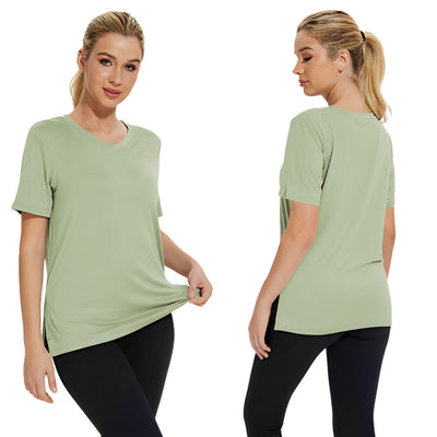 Blusa Suelta de Verano Cuello Redondo con Abertura Lateral - Image 21