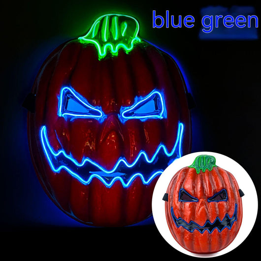 Calabaza Luminosa LED para Fiestas de Halloween - Cabeza de Terror Brillante - Image 5