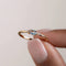Anillo de Compromiso Ojo de Caballo en Plata 925 con Piedra Azul