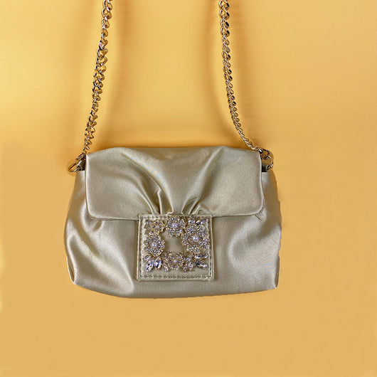 Bolso Bandolera Retro Arrugado con Cadena - Image 7