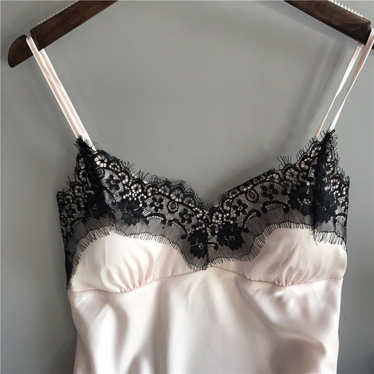 Conjunto de Pijama Seda Cinta Hielo para Mujer - Dos Piezas Loungewear - Image 4
