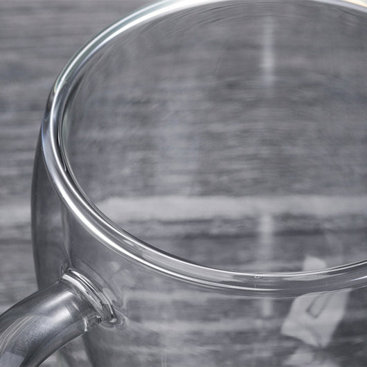 Taza de Café Térmica de Vidrio Borosilicato Doble Capa con Asa - Image 31