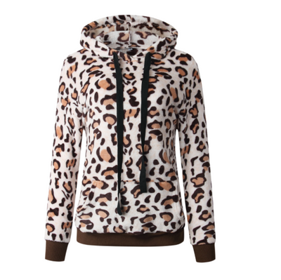 Sudadera con Capucha y Bolsillos Estampado Leopardo - Image 6