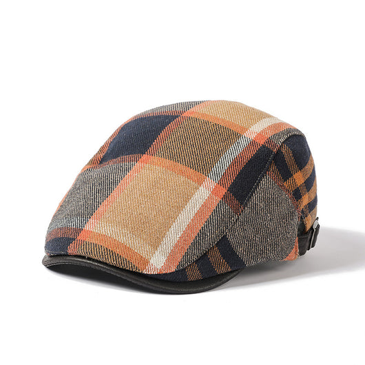 Gorra de Cuadros Artística de Algodón Retro - Image 6