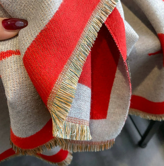 Pashmina Cálida con Diseño de Aves - Bufanda Versátil de Cachemira - Image 13