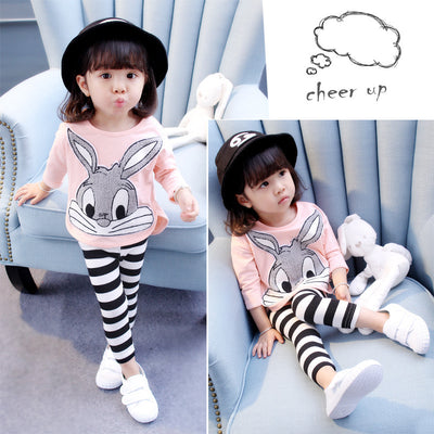 Conjunto de Algodón para Niña con Mangas Largas - Traje Infantil Elegante de Dos Piezas - Image 6