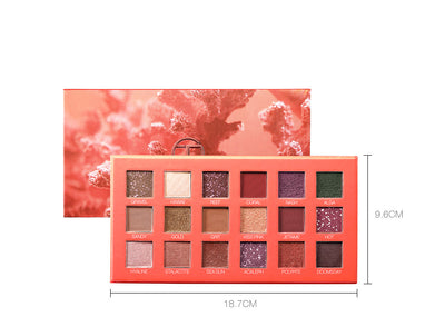 Paleta de Sombras Mate 18 Colores Portátil - Tonos Leche y Té - Image 3