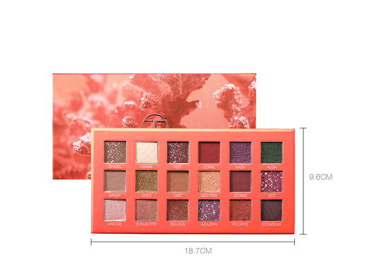Paleta de Sombras Mate 18 Colores Portátil - Tonos Leche y Té - Image 3