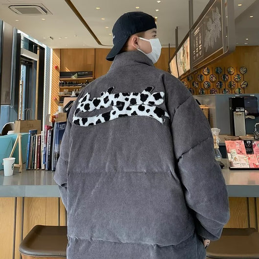 Abrigo Hombre Retro Oversized con Cuello Alto Reforzado - Image 2