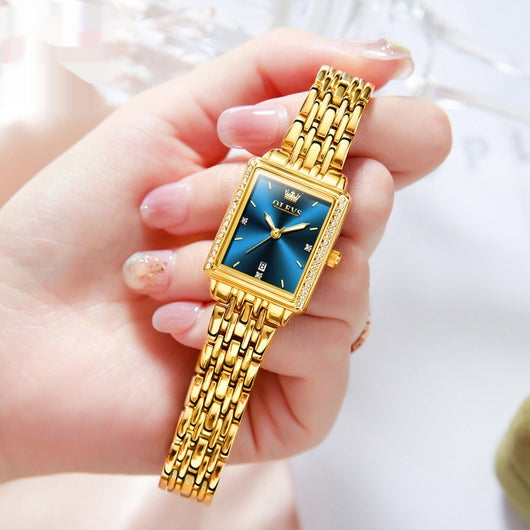 Reloj de Cuarzo Elegante Cuadrado Versátil para Mujer - Image 5