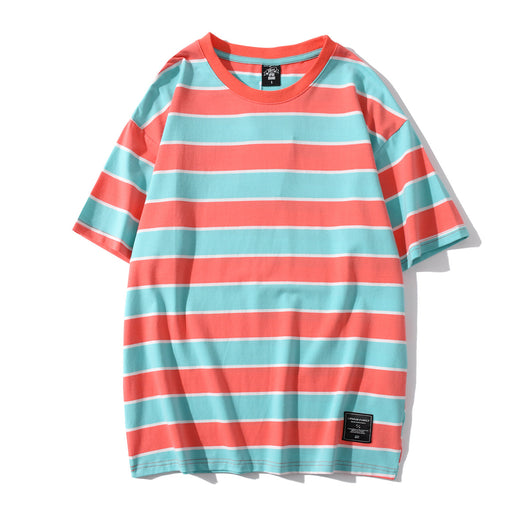 Camiseta Hombre Rayas Manga Corta - Comodidad de Verano - Image 4