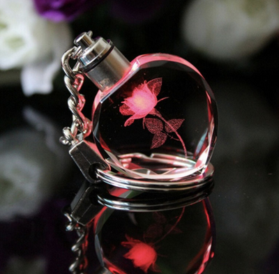 Llavero Corazón con Luz LED de Cristal - Image 11