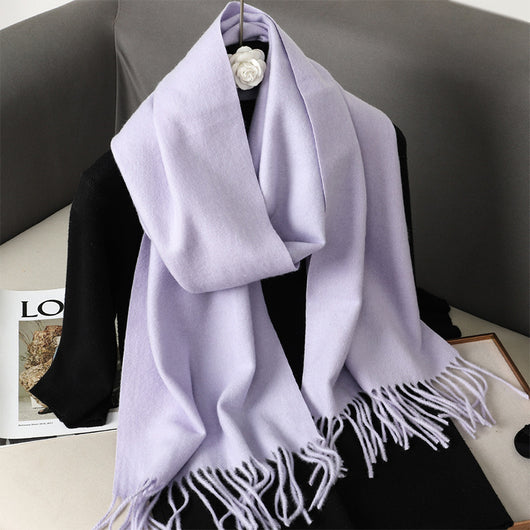 Pashmina Cálida de Color Sólido para Mujer - Chal Suave Estilo Cashmere - Image 39