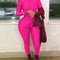 Jumpsuit Ajustado de Manga Larga con Cierre Frontal
