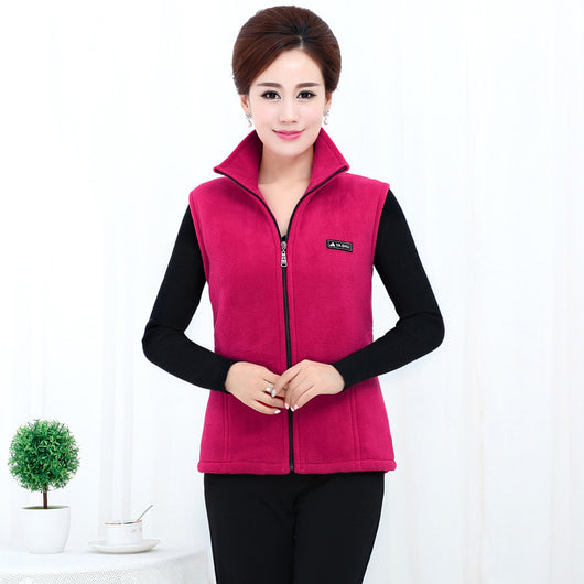 Chaleco de Polar Coral para Mujer - Suéter Esponjoso - Image 18