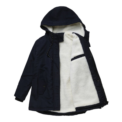 Abrigo de Invierno para Mujer Talla Europea Acolchado con Forro de Terciopelo - Image 9