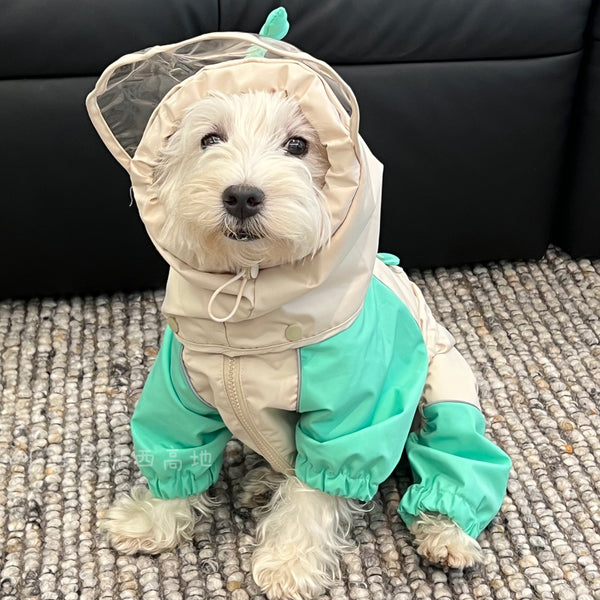Poncho Impermeable para Schnauzers y Perros Pequeños